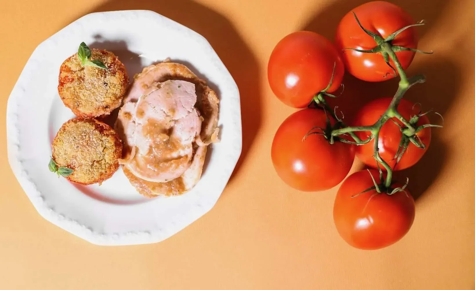 pomodori e prosciutto