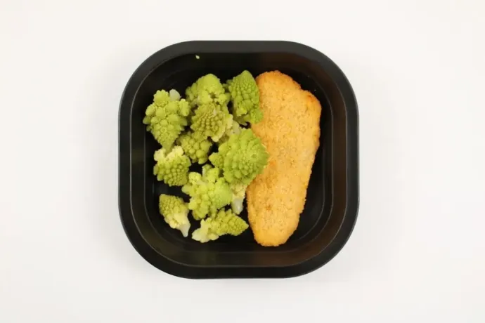 Merluzzo-panato-con-cavolo-romano